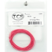 TCS 10 FT RED 1209 #32 DECODER WIRE